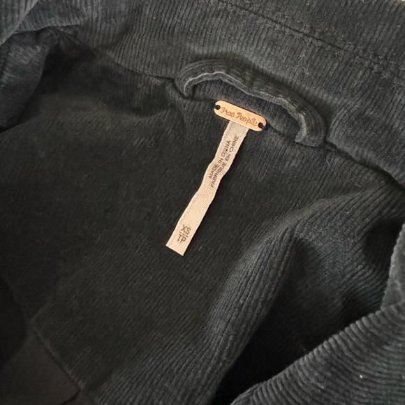 Free People Corduroy Black Byron Blazer Jacket XS - Picture 7 of 10